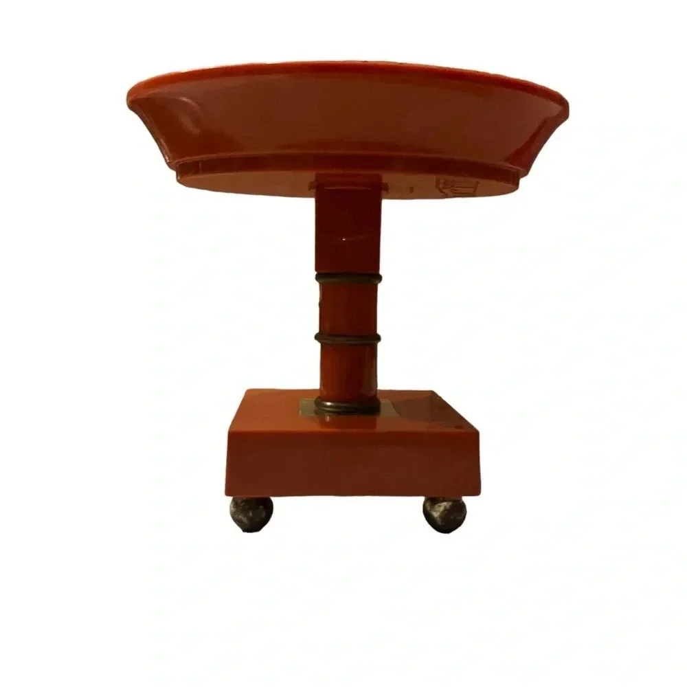 Vintage Red Art Deco Bathroom Soap Dish Holder MCM